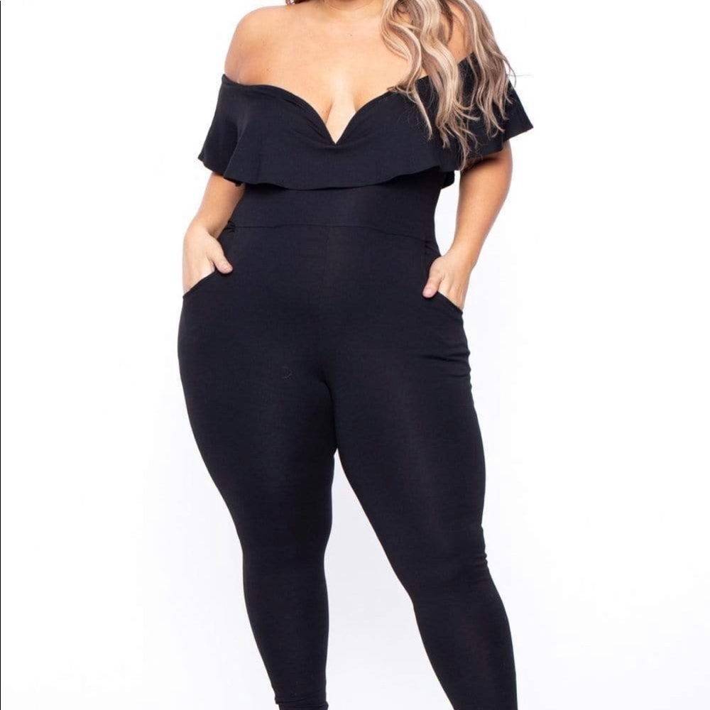 Plus size Frill Jumpsuit